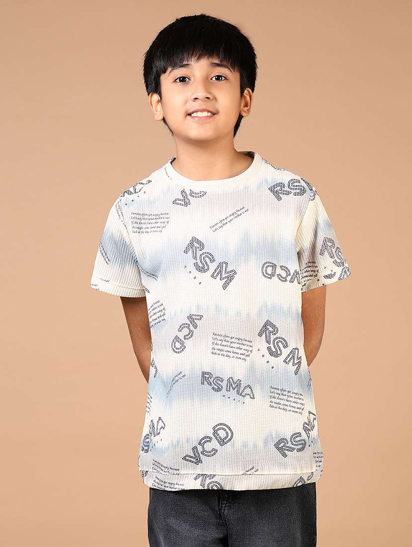 boys printed short sleeves t-shirt