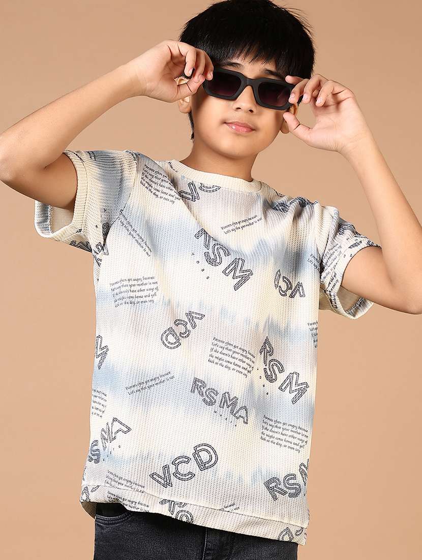 boys printed short sleeves t-shirt - 21609112 -  Standard Image - 1