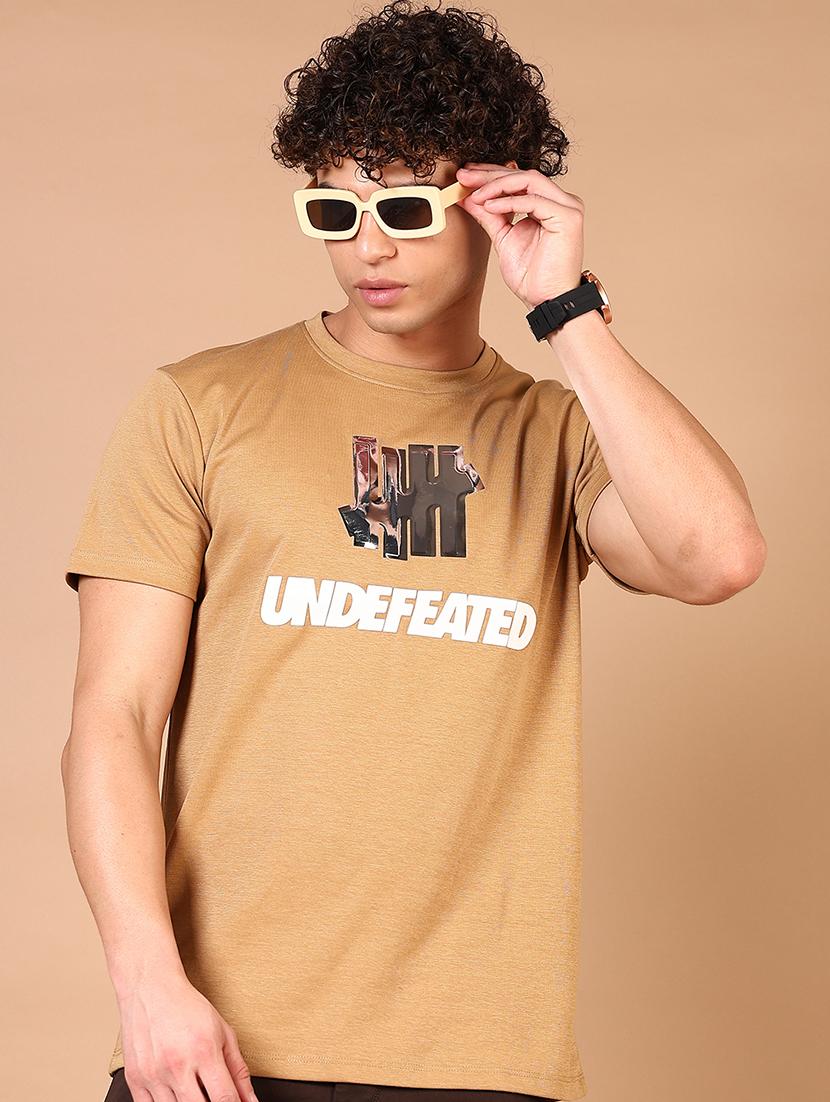 men chest print round neck regular fit t-shirt - 21609231 - Standard Image - 1