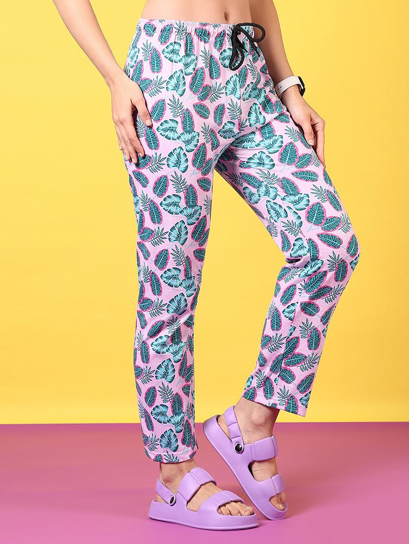 women printed cotton pajama - 21609400 - Standard Image - 1