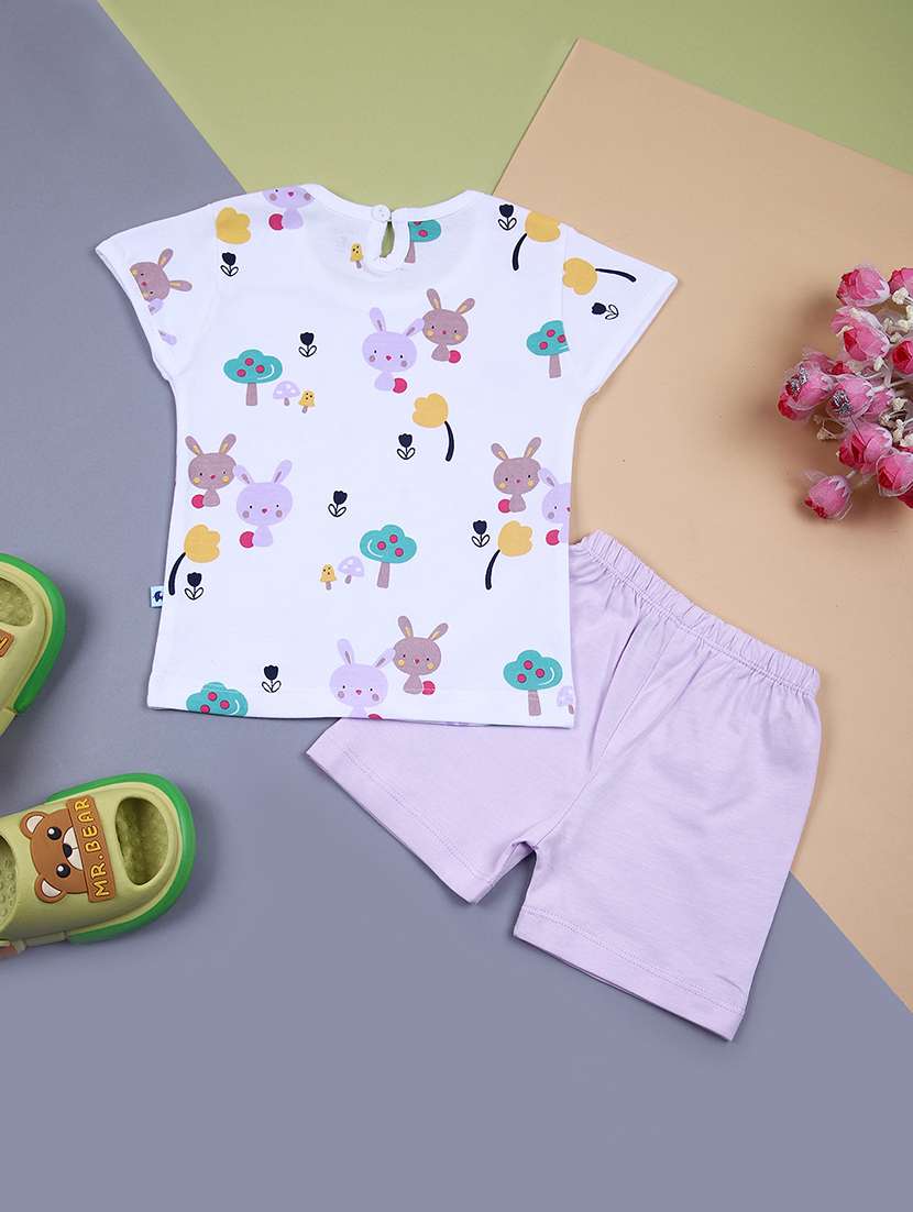 kids printed t-shirt & shorts set  - 21609417 -  Standard Image - 1