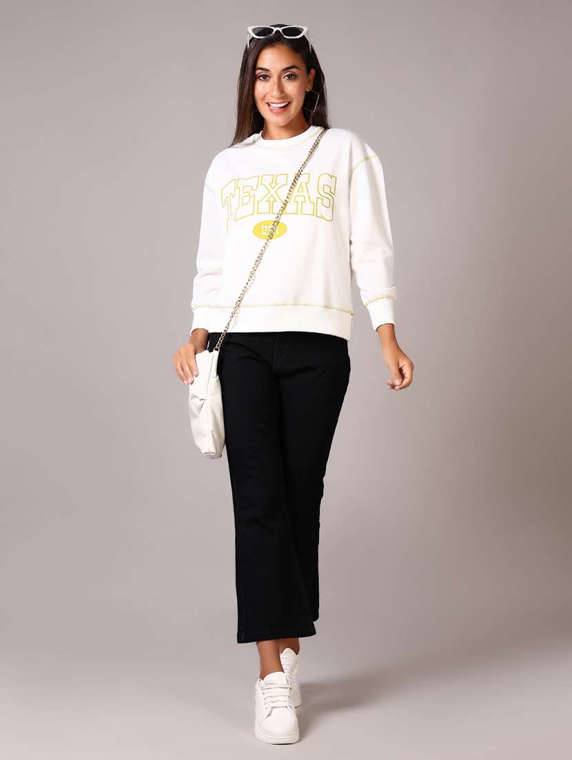 women printed long sleeves sweatshirt - 21609626 -  Standard Image - 4