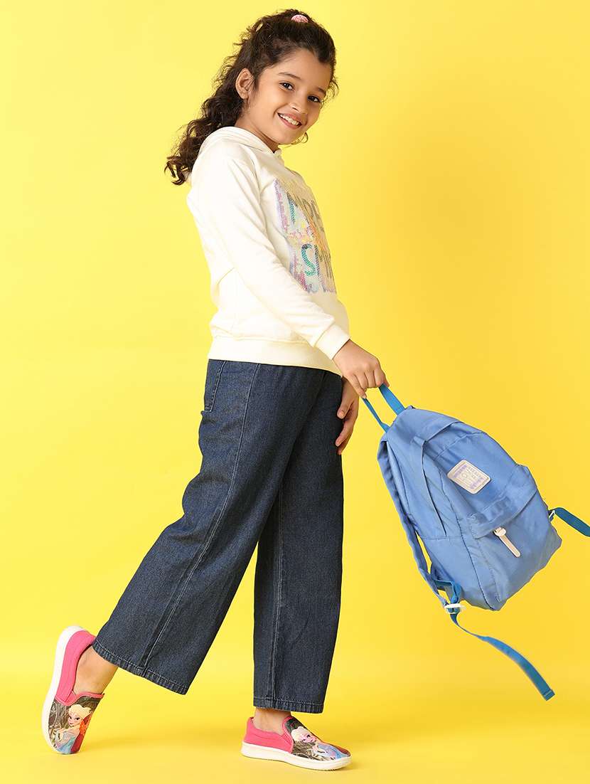 girls front print long sleeve sweatshirt - 21610237 -  Standard Image - 4