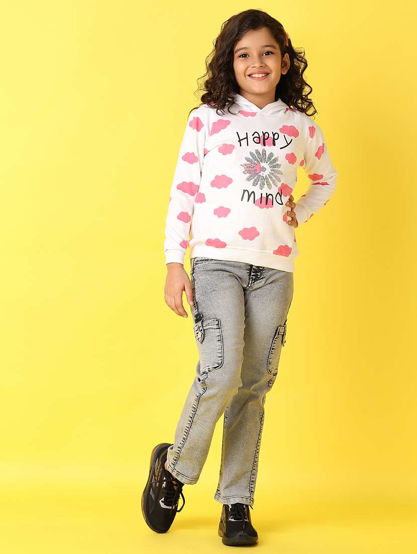 girls printed long sleeve sweatshirt - 21610238 -  Standard Image - 4
