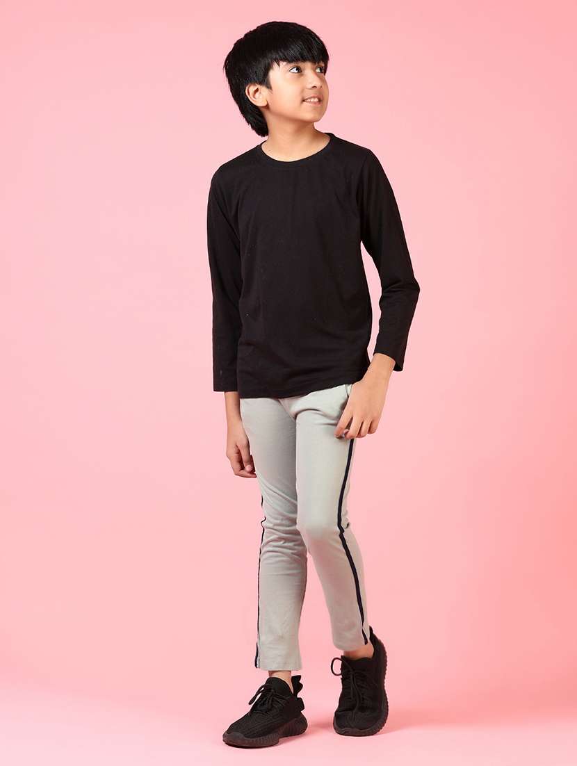 boys grey solid nightwear pyjamas - 21610322 -  Standard Image - 4