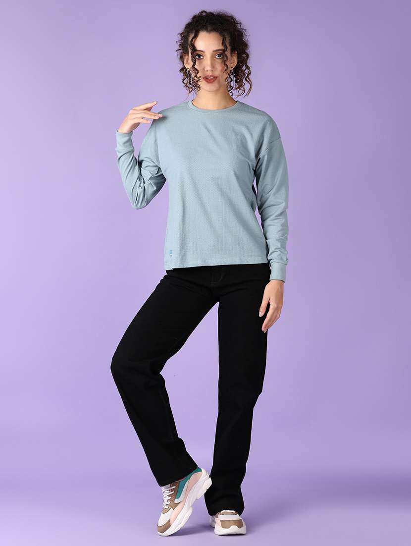 women self design long sleeve t-shirt - 21610351 - Standard Image - 4