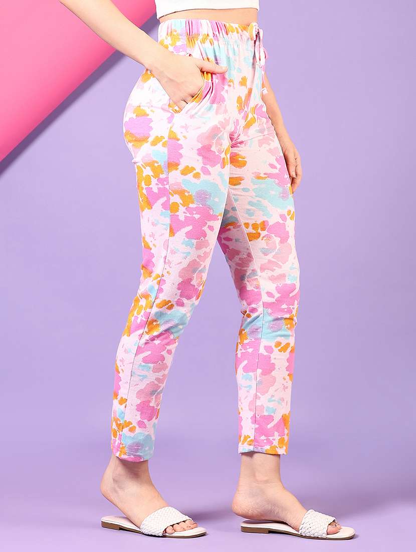 women printed mid rise pajama - 21610405 -  Standard Image - 1