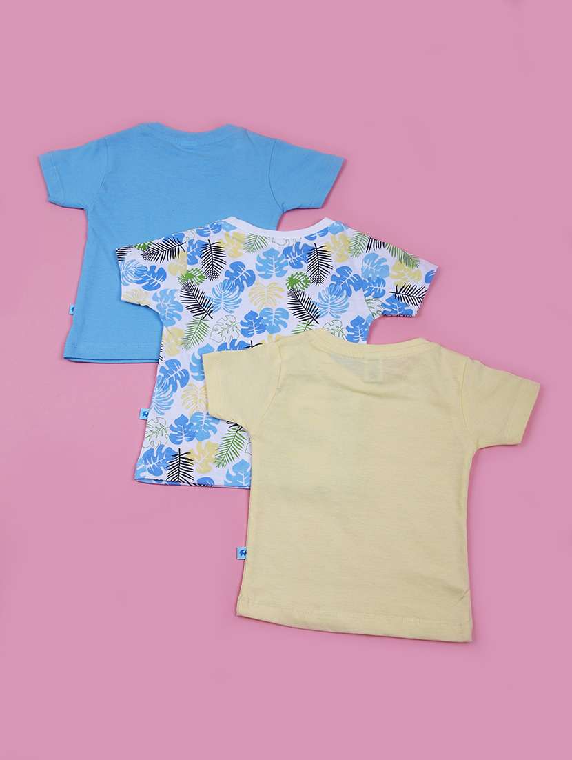 boys pack of 3 printed t-shirts - 21610685 -  Standard Image - 1
