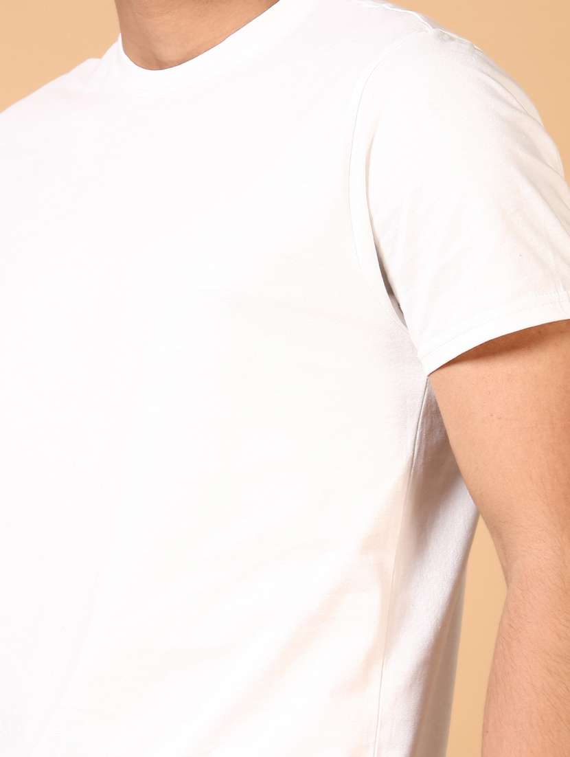men solid short sleeve t-shirt - 21610870 -  Standard Image - 4