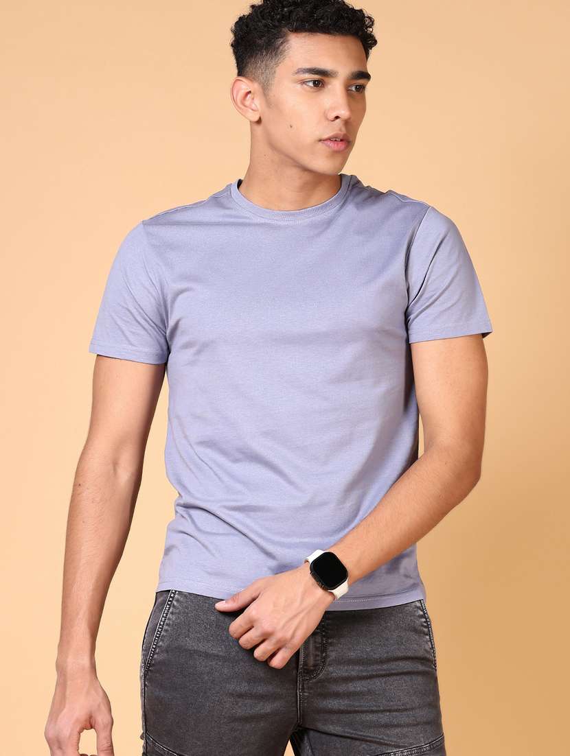 men solid short sleeve t-shirt - 21610899 -  Standard Image - 1