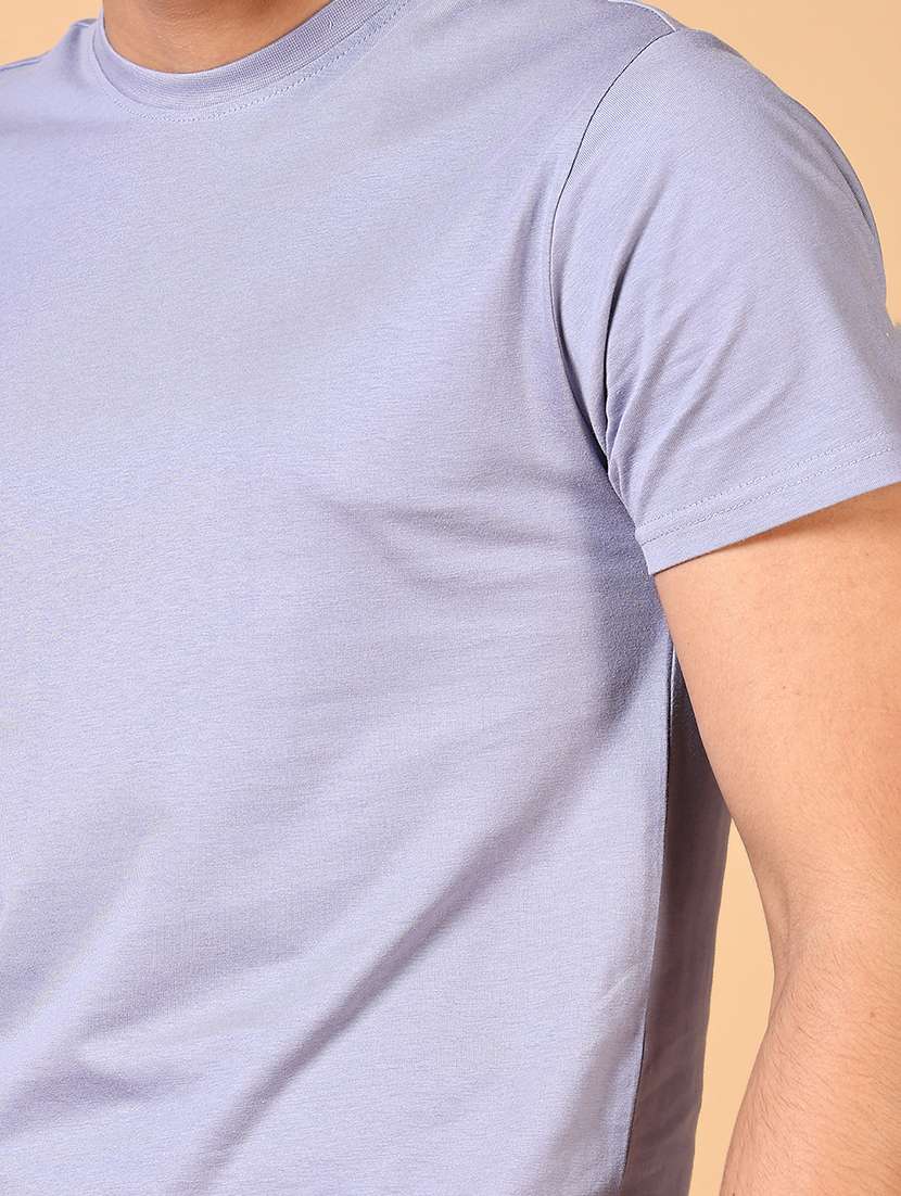 men solid short sleeve t-shirt - 21610899 -  Standard Image - 4