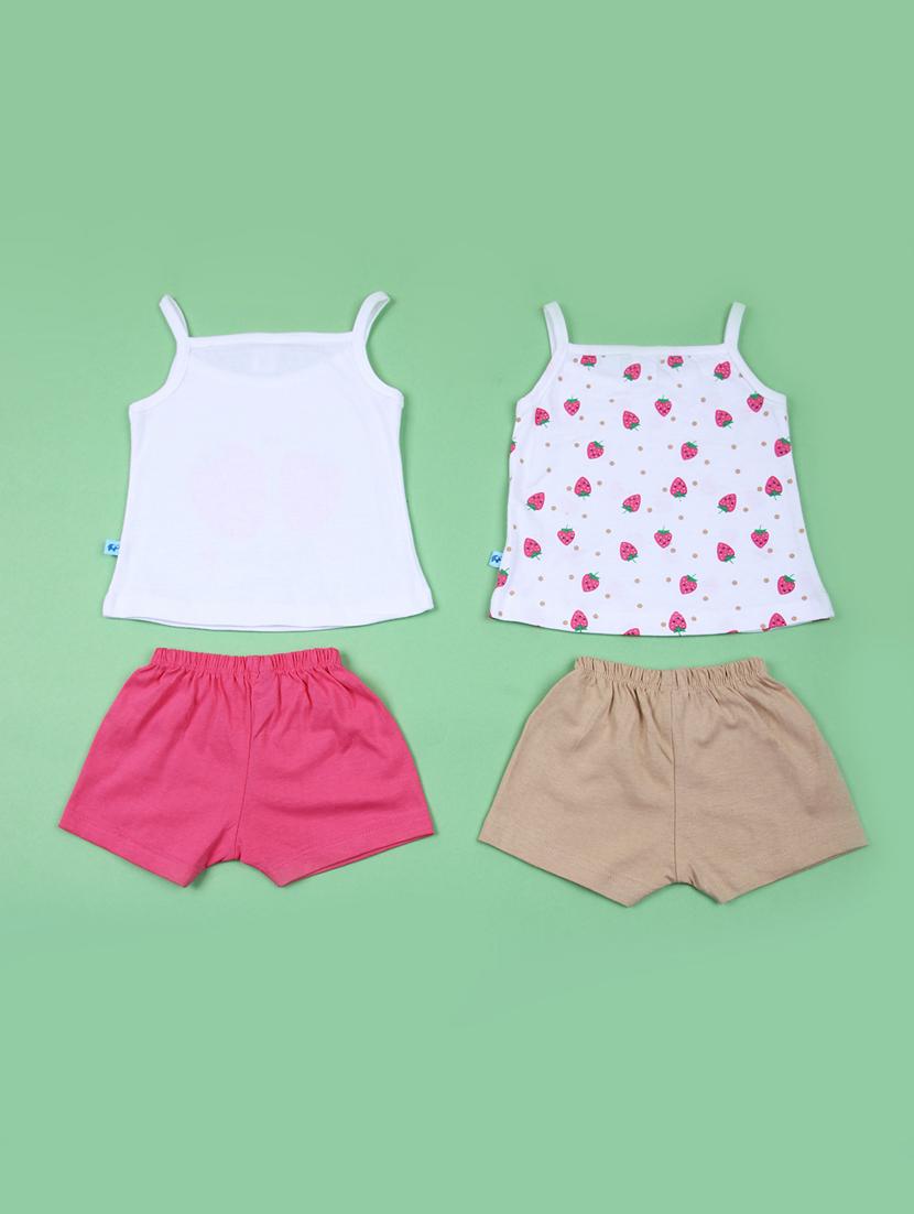 kids pack of 2 printed shorts set - 21611417 - Standard Image - 1
