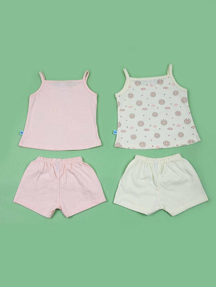 kids pack of 2 printed shorts set - 21611418 - Standard Image - 1