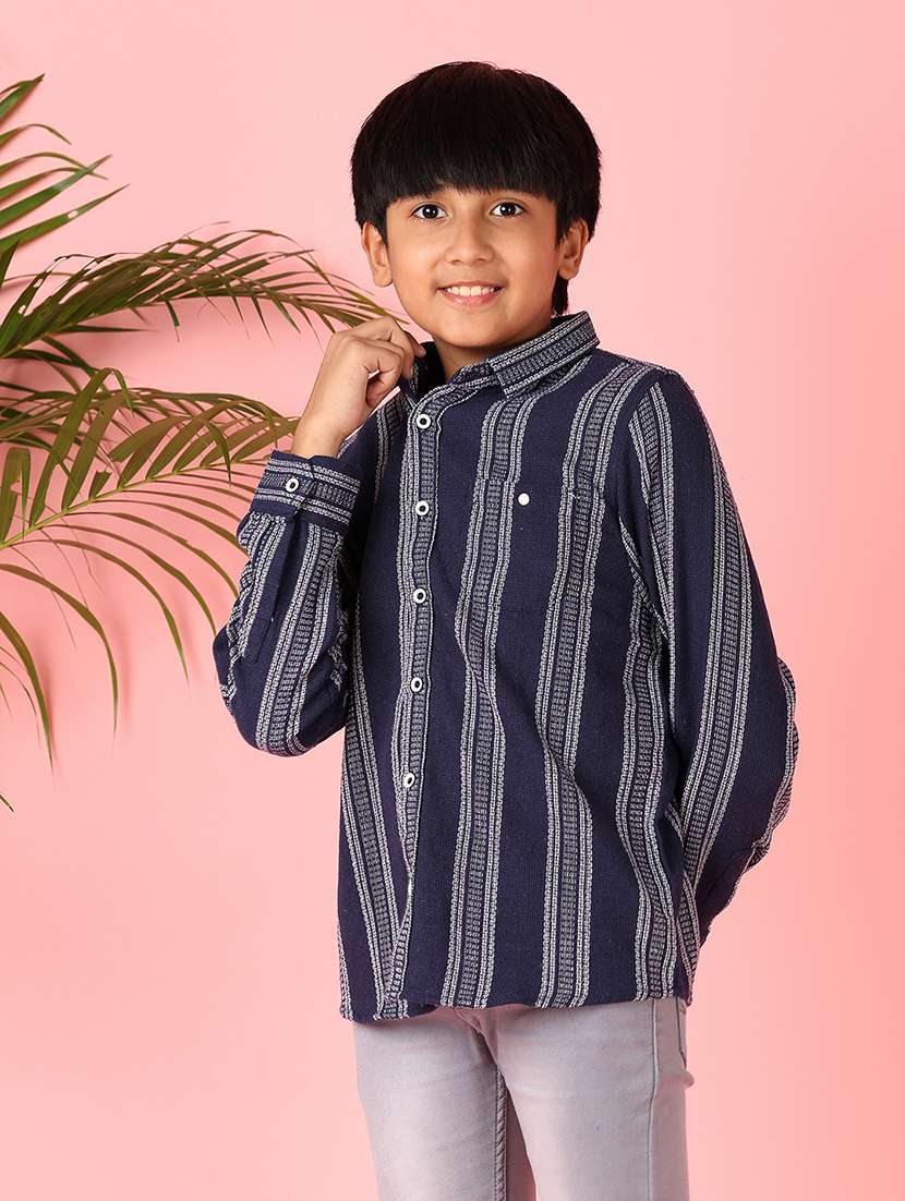boys long sleeves striped shirt - 21611468 -  Standard Image - 1