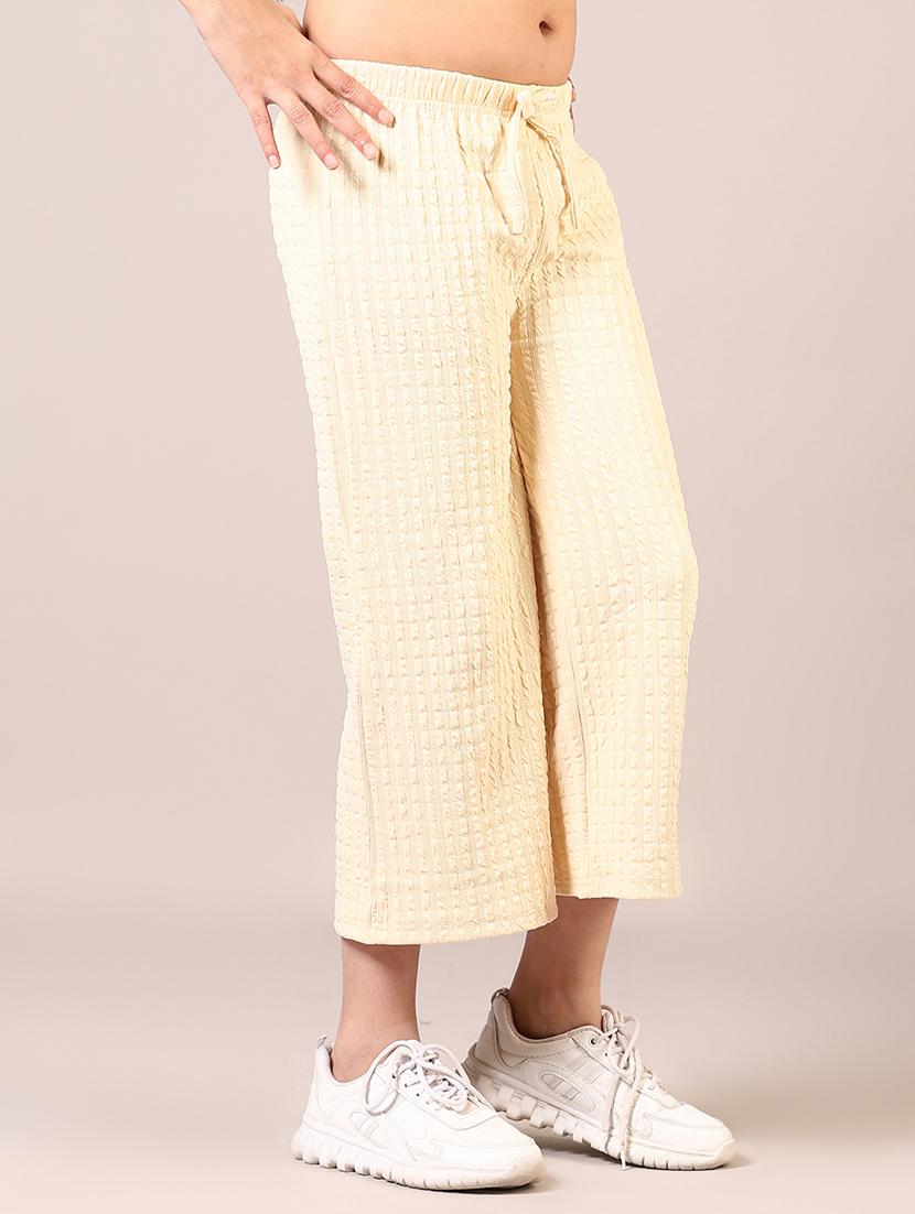 girls self design mid rise trouser - 21611506 - Standard Image - 1