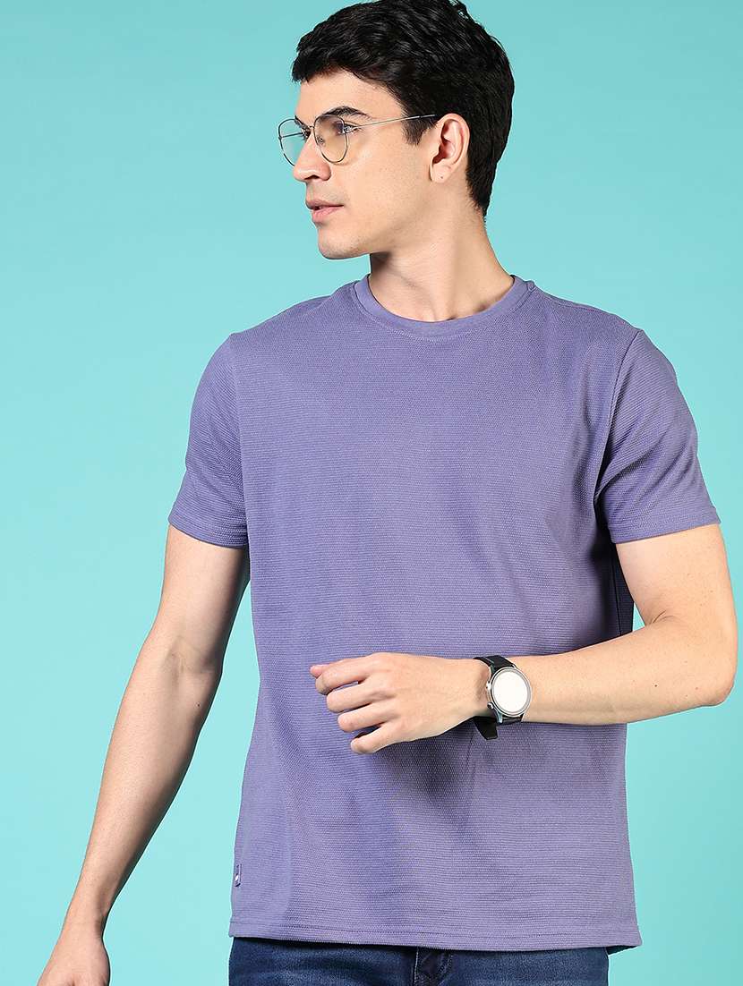 men self design short sleeve regular fit t- shirt - 21611541 -  Standard Image - 1