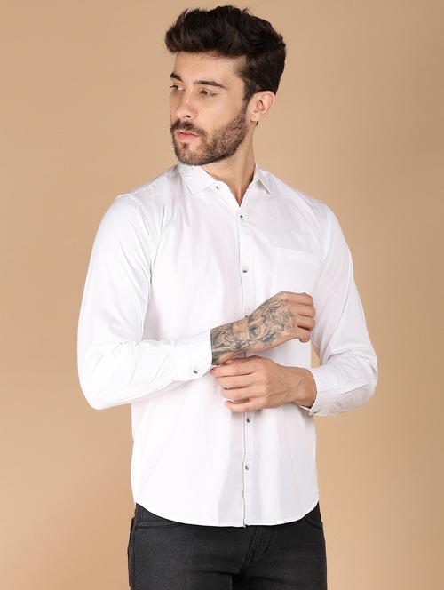 men solid long sleeve casual shirt - 21611594 -  Standard Image - 0