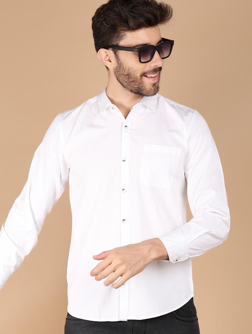 men solid long sleeve casual shirt - 21611594 -  Standard Image - 1