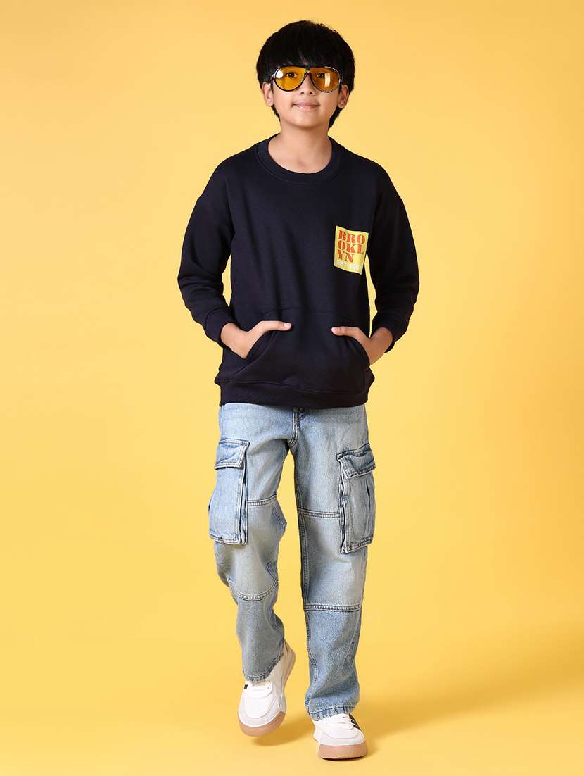 Boys Back Print Long Sleeve Sweatshirt - 21611797 -  Standard Image - 4