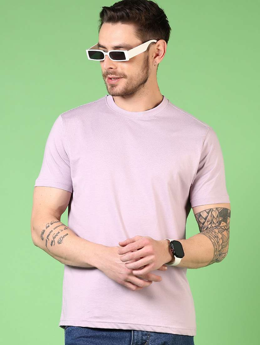 men short sleeves plain t-shirt - 21612206 -  Standard Image - 1