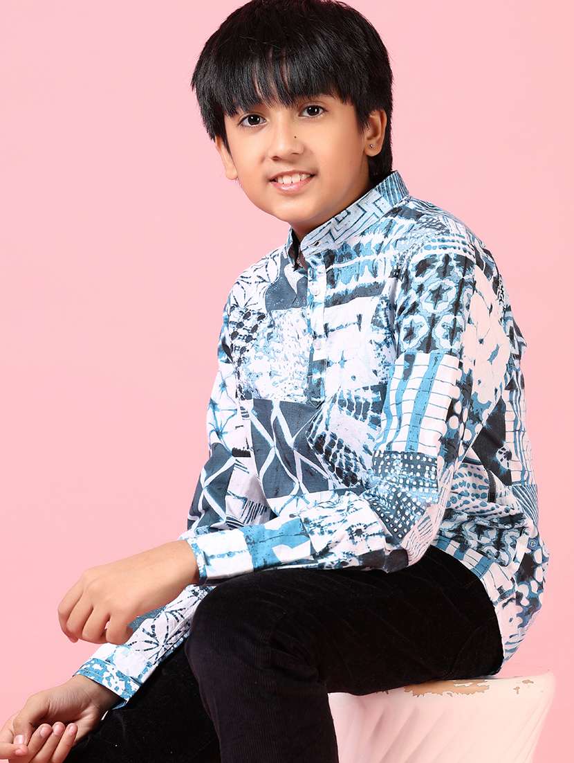 boys long sleeves printed shirt - 21612242 -  Standard Image - 1