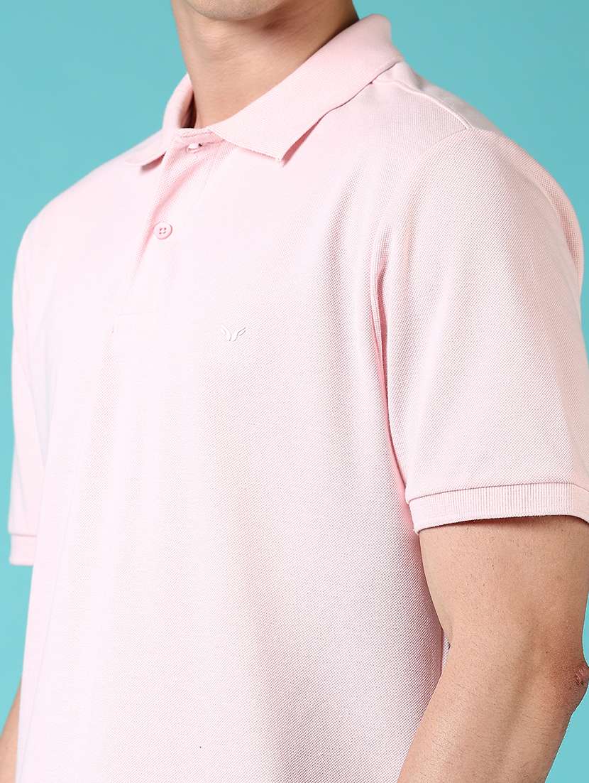 men solid short sleeve polo t-shirt - 21612329 -  Standard Image - 4
