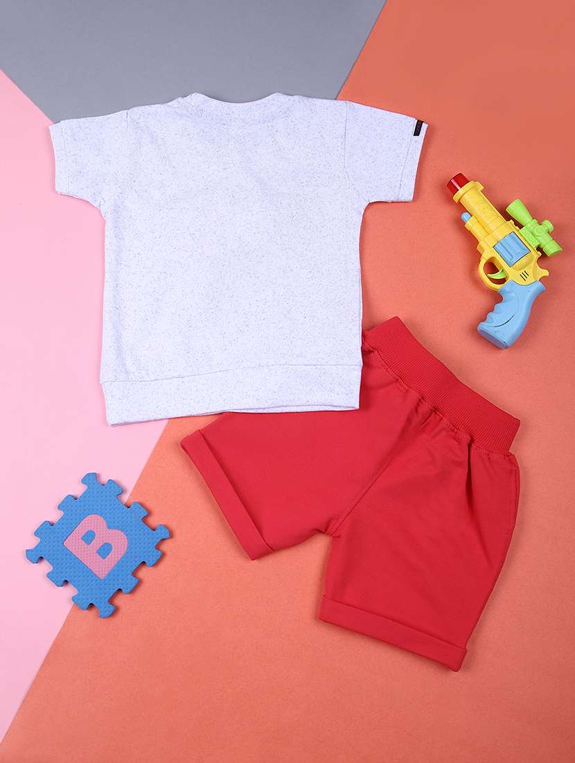 boys printed short sleeves co-ord set - 21612680 -  Standard Image - 1