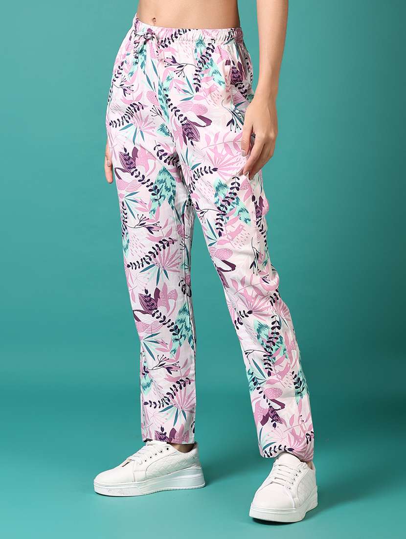 women printed mid rise pajama - 21612725 - Standard Image - 1