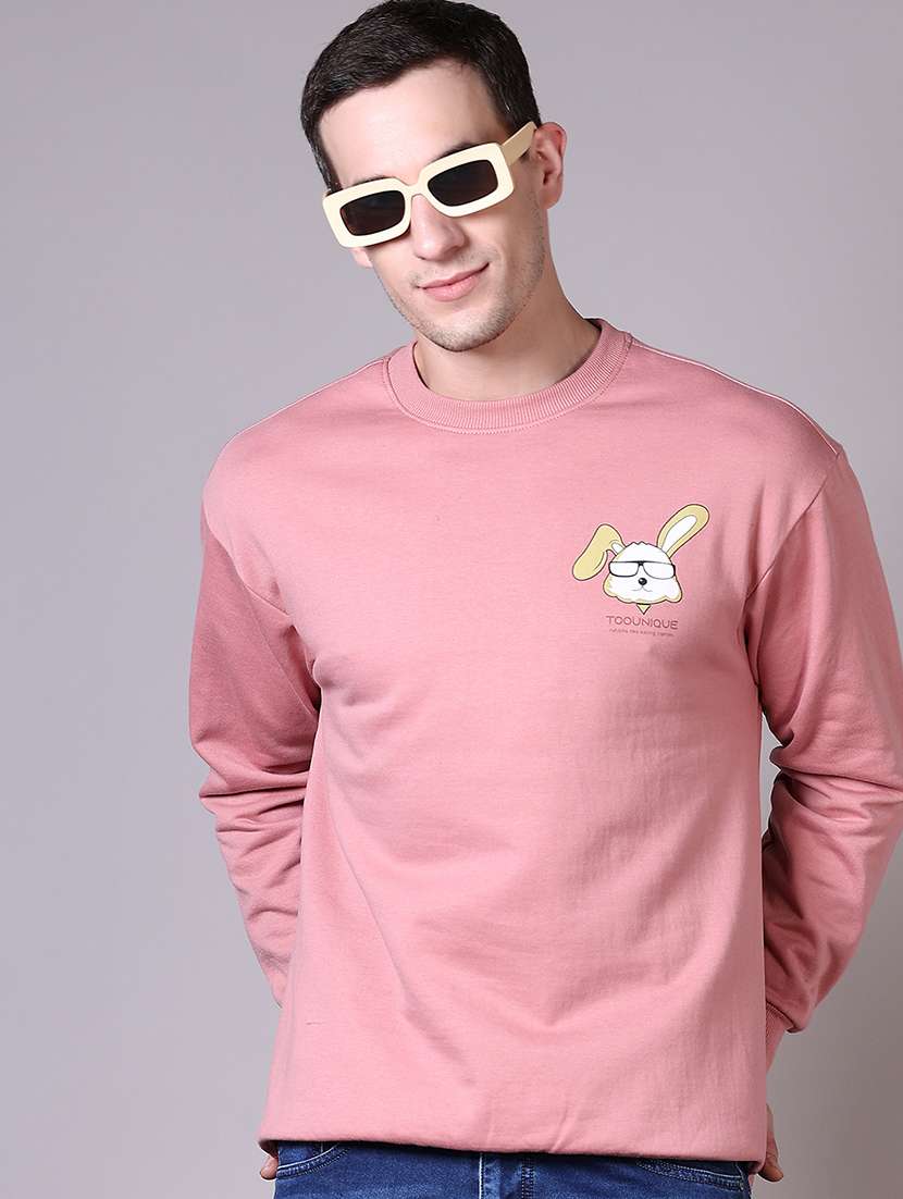 men long sleeves front & back print sweatshirt - 21612934 -  Standard Image - 1