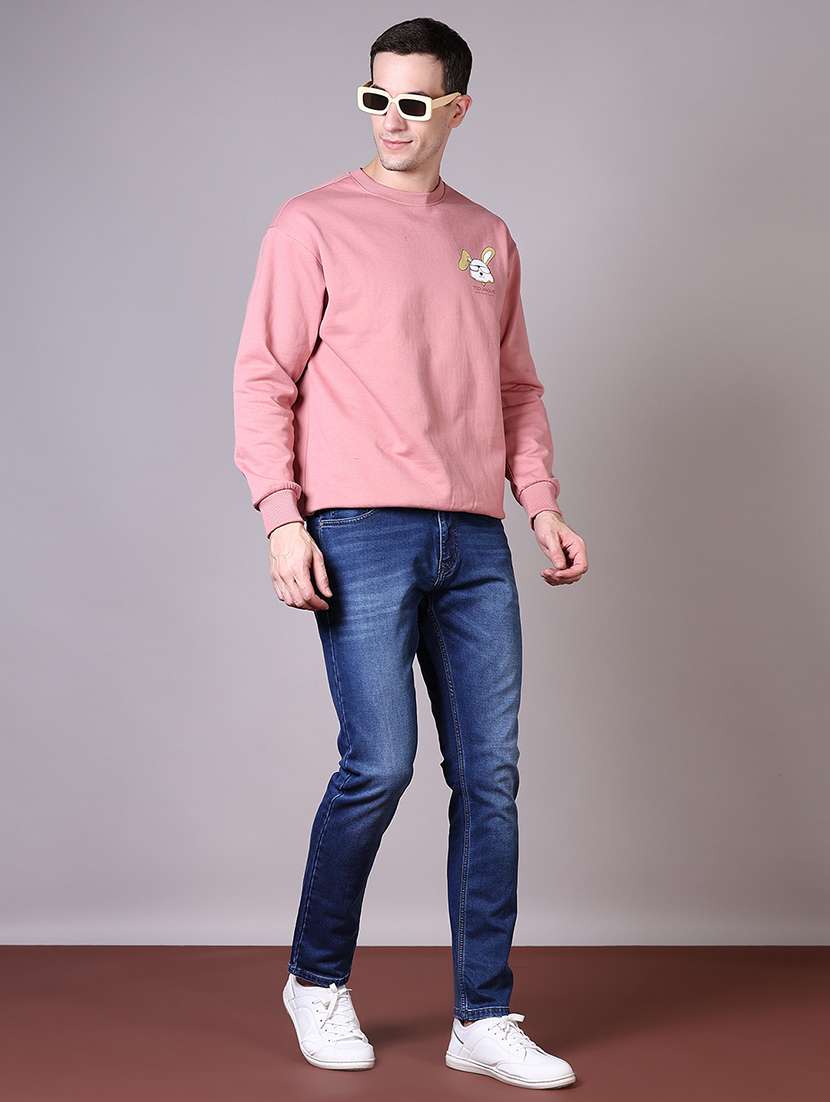 men long sleeves front & back print sweatshirt - 21612934 -  Standard Image - 4