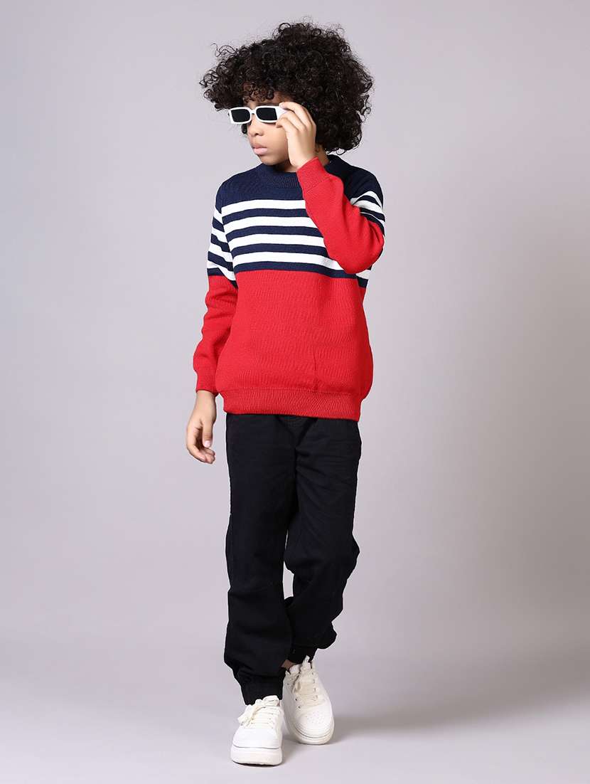 kids long sleeves striped sweater - 21612936 -  Standard Image - 4
