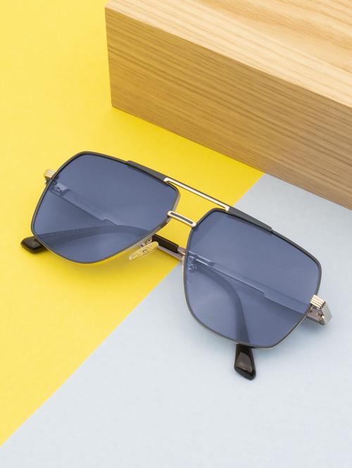 ted smith iconic square polarized grey sunglasses for mens womens - 21613075 - Standard Image - 0