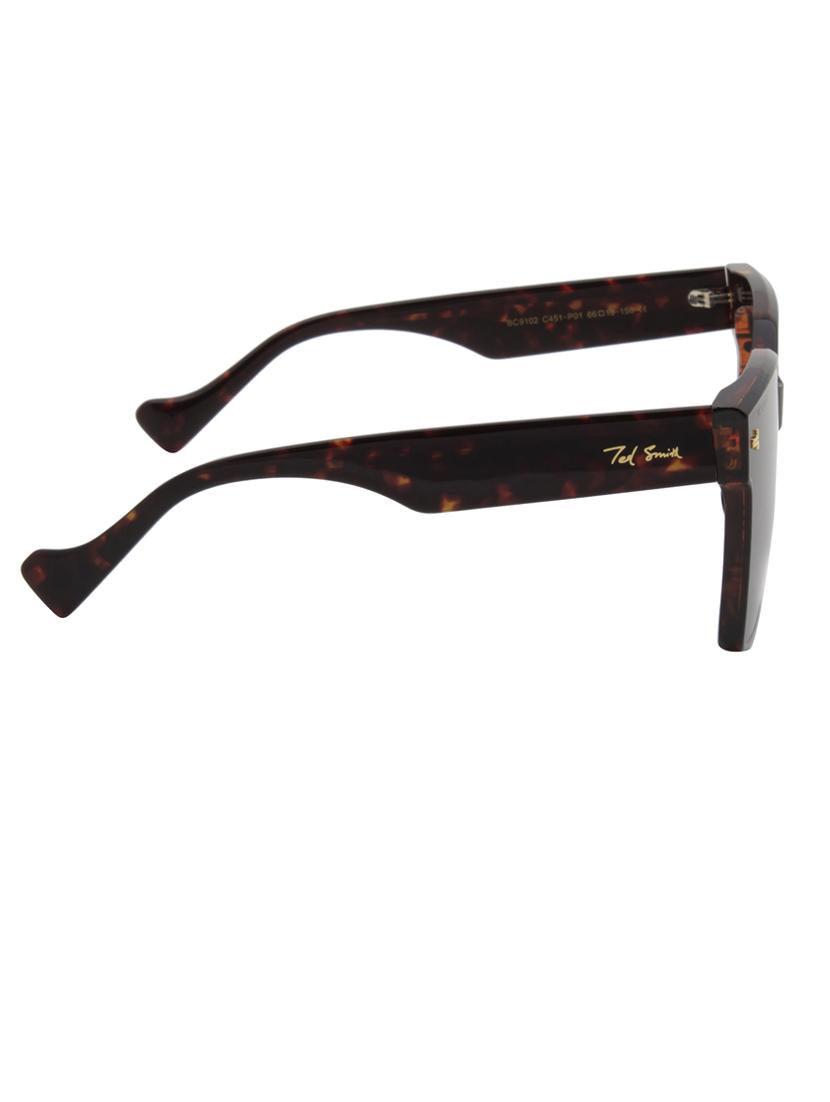 ted smith iconic square polarized grey sunglasses for mens womens - 21613085 - Standard Image - 4