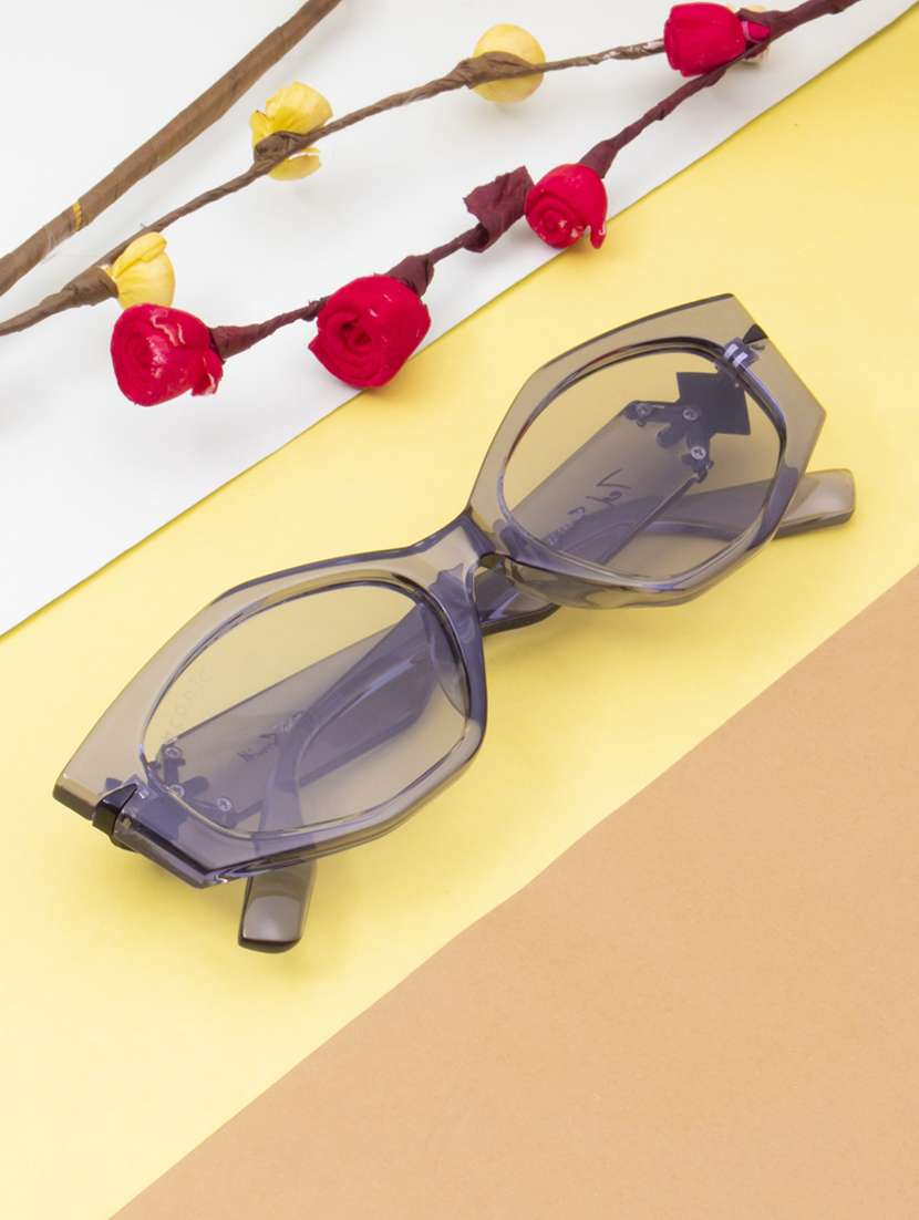 ted smith iconic cateye  black sunglasses for womens