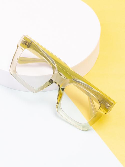 ted smith iconic square clear sunglasses for mens womens - 21613107 - Standard Image - 0