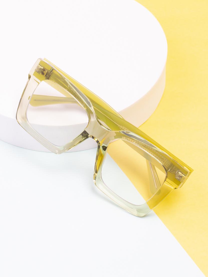 ted smith iconic square clear sunglasses for mens womens - 21613107 - Zoom Image - 0
