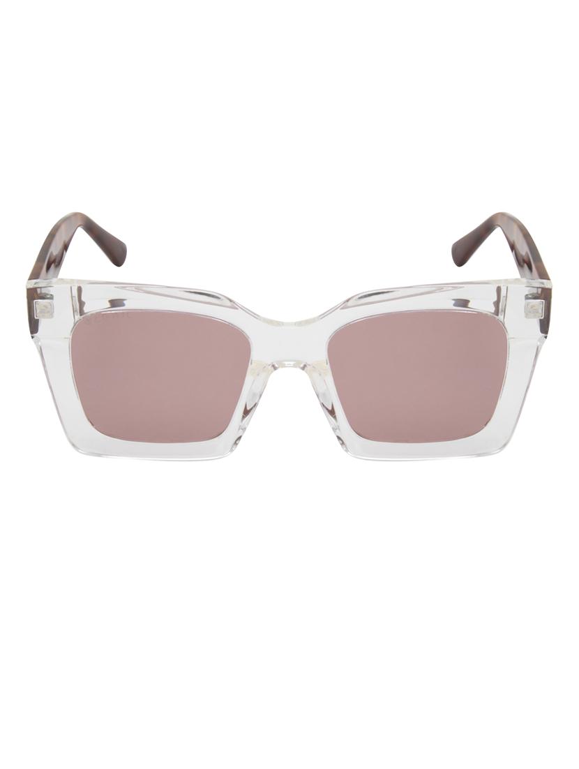 ted smith iconic square  clear sunglasses for mens womens - 21613109 -  Standard Image - 1