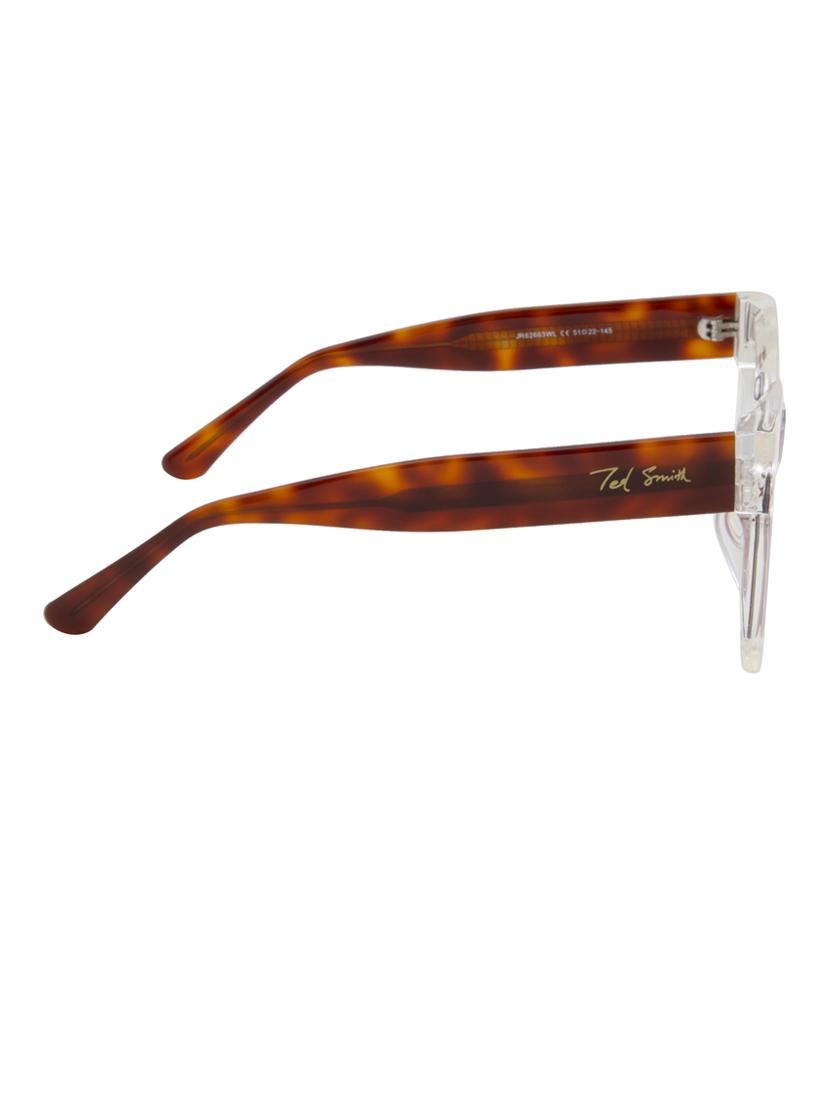 ted smith iconic square clear sunglasses for mens womens - 21613109 - Standard Image - 4