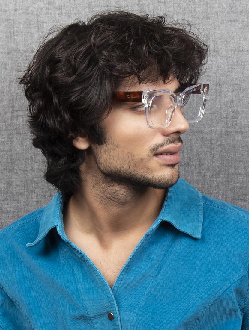 ted smith iconic square clear sunglasses for mens womens - 21613109 - Standard Image - 6