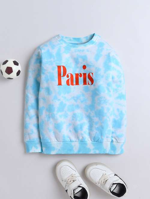 Boys Tie & Dye Typographic Sweatshirts