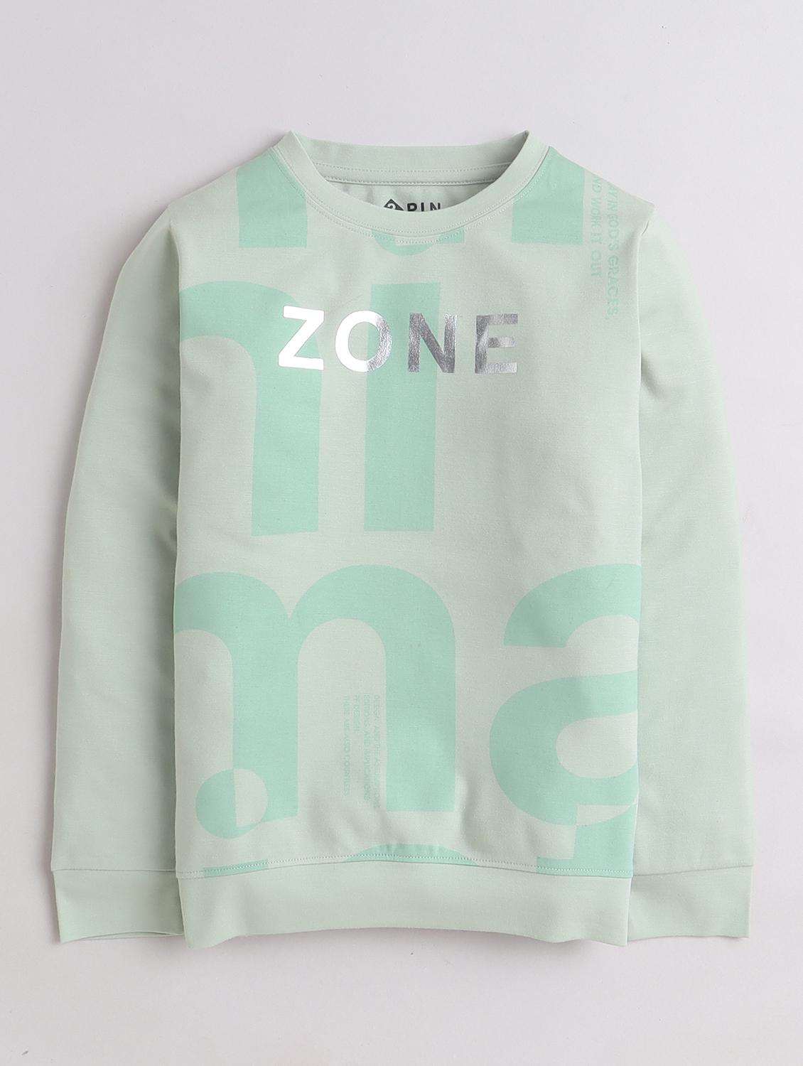 boys round neck typographic sweatshirt - 21613149 - Standard Image - 1