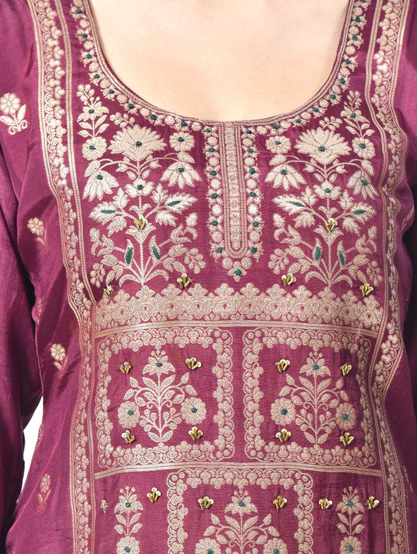 women three quarter sleeve kurta pant with dupatta set - 21613159 - Standard Image - 6