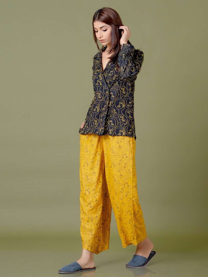 women black printed nightwear set - 21613480 -  Standard Image - 1