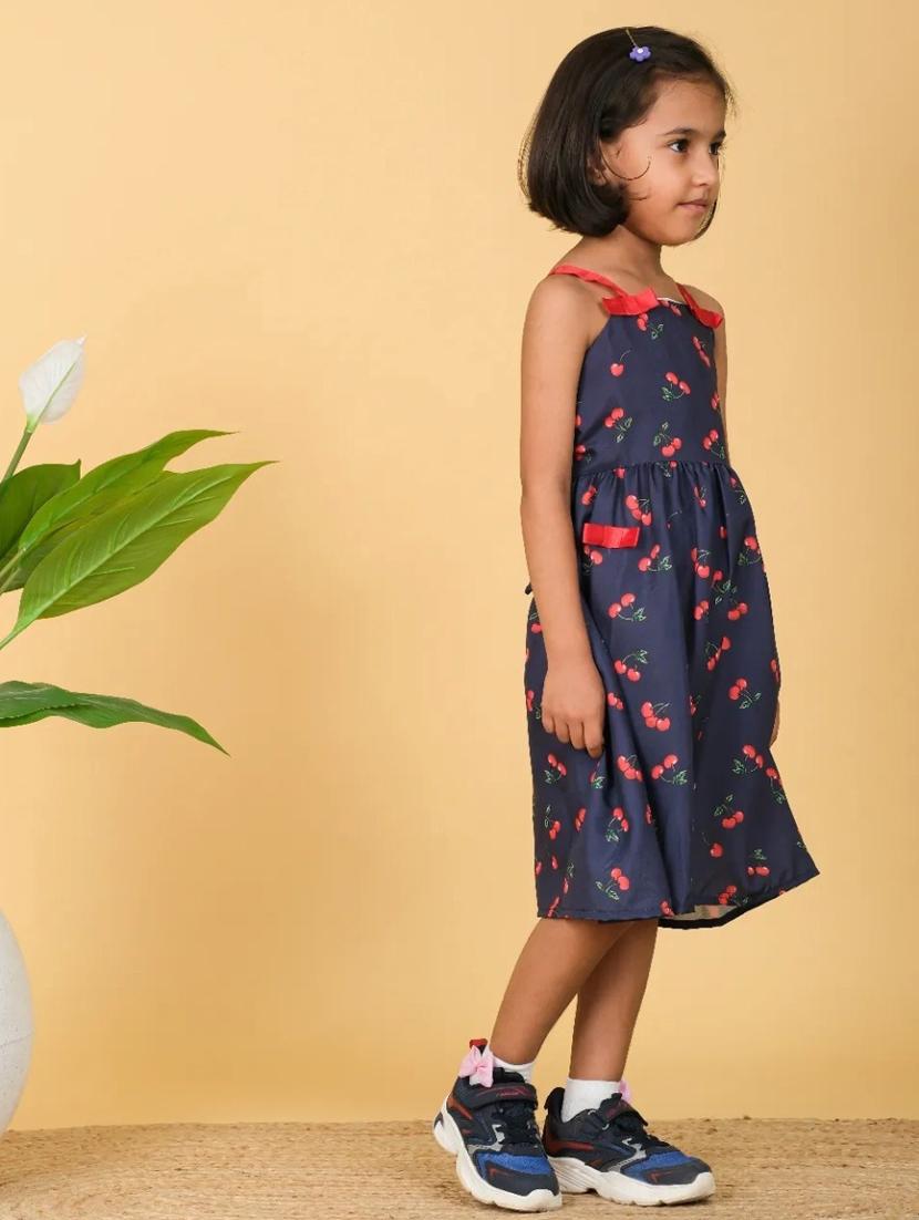girls printed sleeveless frock - 21613539 - Standard Image - 1