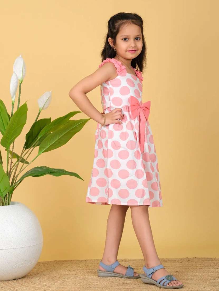 girls printed sleeveless frock - 21613546 -  Standard Image - 1