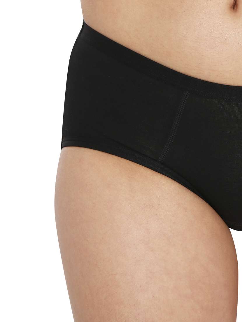 black cotton hipster panty - 21613748 -  Standard Image - 4