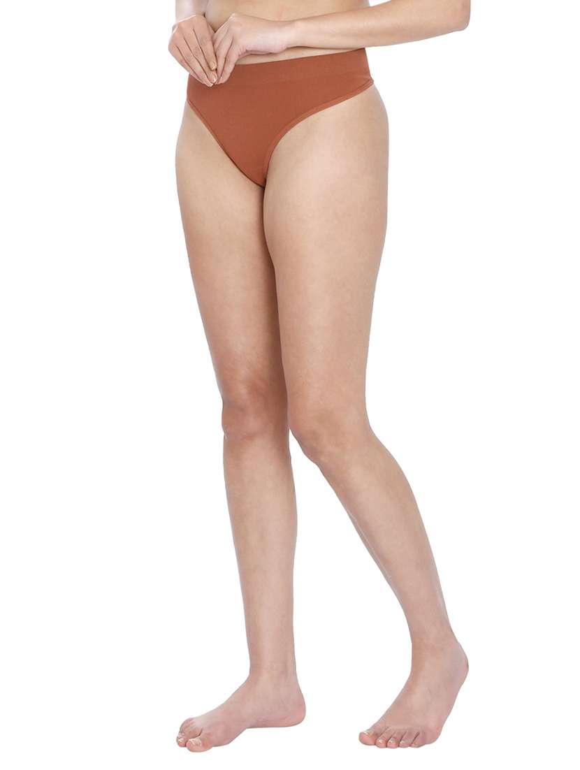 women solid thongs panty - 21613763 -  Standard Image - 1