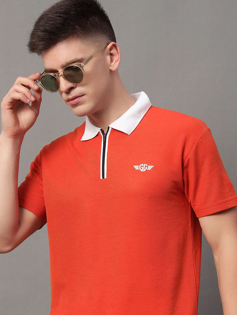 men regular fit plain polo t-shirt - 21613783 -  Standard Image - 1