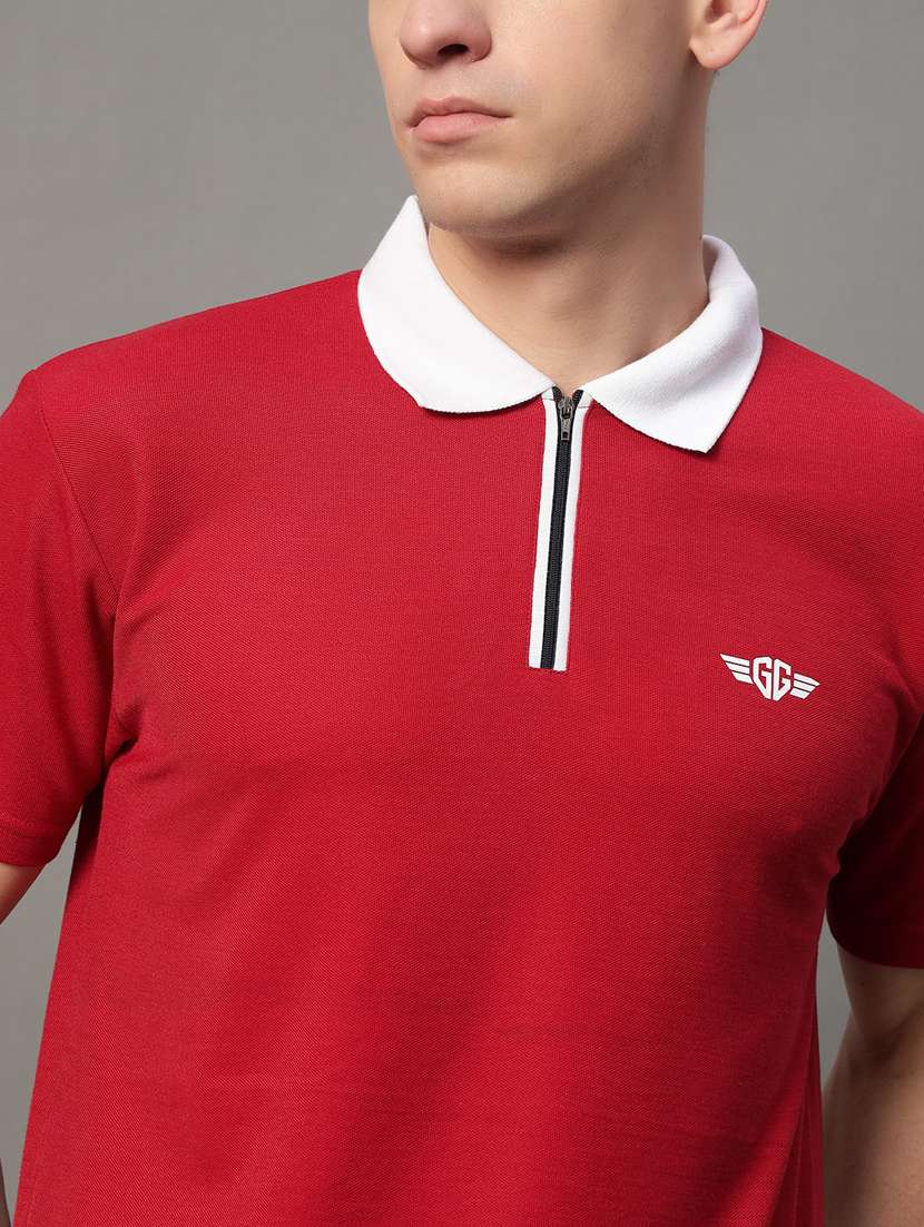 men regular fit plain polo t-shirt - 21613784 -  Standard Image - 4
