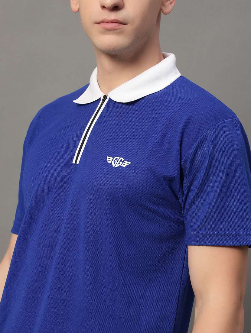 men regular fit plain polo t-shirt - 21613785 -  Standard Image - 4